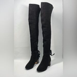 Tory Burch Over-The-Knee Ankle-Tie Boot size 5